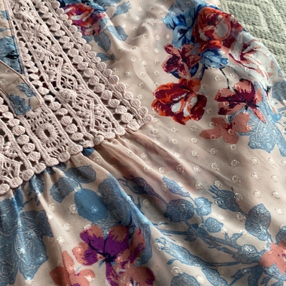 DR2 Daniel Rainn Floral Peplum Top Size Small - Picture 7 of 12